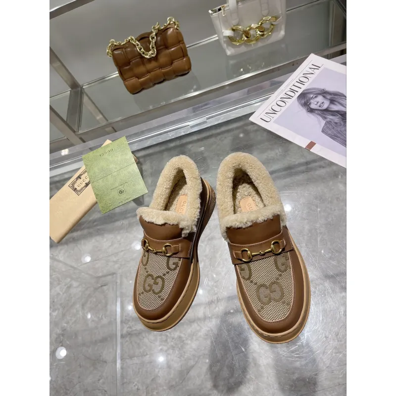Gucci Shoes for Women Gucci Boots snow boots heel height:3cm #A58291 Gucci Shoes for Women Gucci Boots snow boots heel height:3cm #A58291