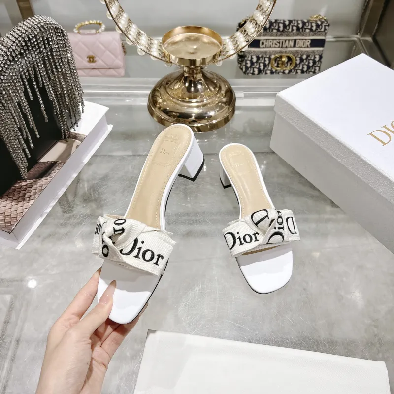 Dior Shoes for Dior Slippers for women Heel height:4cm #A65268 Dior Shoes for Dior Slippers for women Heel height:4cm #A65268