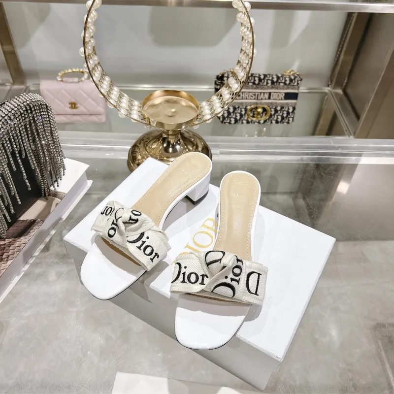 Dior Shoes for Dior Slippers for women Heel height:4cm #A65268 Dior Shoes for Dior Slippers for women Heel height:4cm #A65268