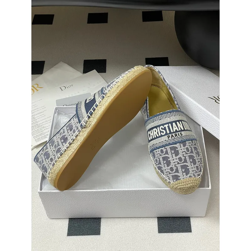 D-ior Grandville Espadrilles Blue #A49576 D-ior Grandville Espadrilles Blue #A49576