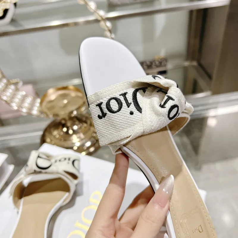 Dior Shoes for Dior Slippers for women Heel height:4cm #A65268 Dior Shoes for Dior Slippers for women Heel height:4cm #A65268