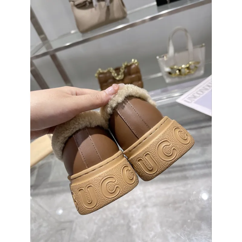 Gucci Shoes for Women Gucci Boots snow boots heel height:3cm #A58291 Gucci Shoes for Women Gucci Boots snow boots heel height:3cm #A58291
