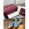 Gucci Shoes for Women Gucci Flats Horsebit GG Canvas espadrilles in burgundy #A49568