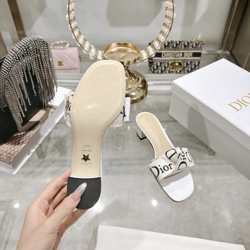 Dior Shoes for Dior Slippers for women Heel height:4cm #A65268 Dior Shoes for Dior Slippers for women Heel height:4cm #A65268