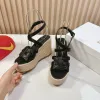 D-ior Shoes for  women 2025 platform sandals Heel height:9.5cm #A53220