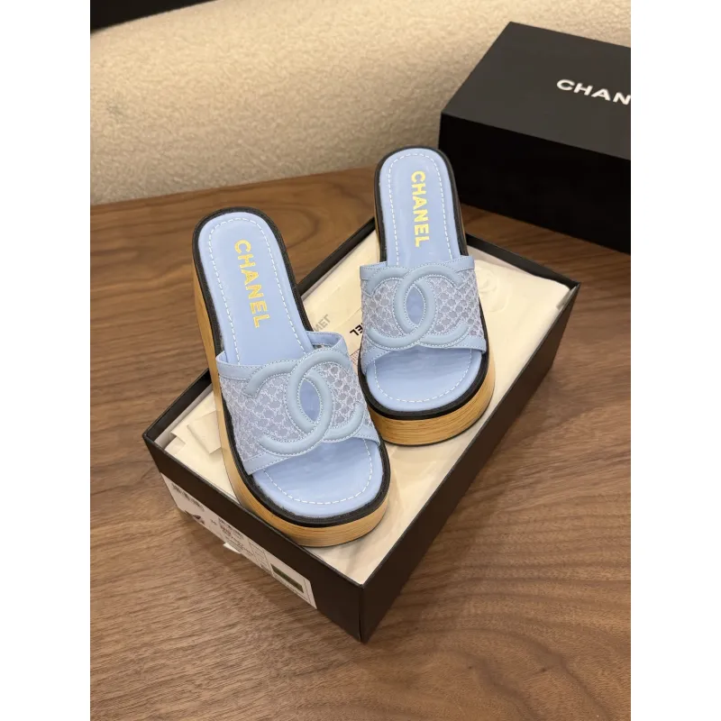 Chanel shoes for Womens Chanel slippers #A65222
