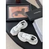Chanel shoes for Womens Chanel Sneakers Tweed Suede Calfskin  #A54184