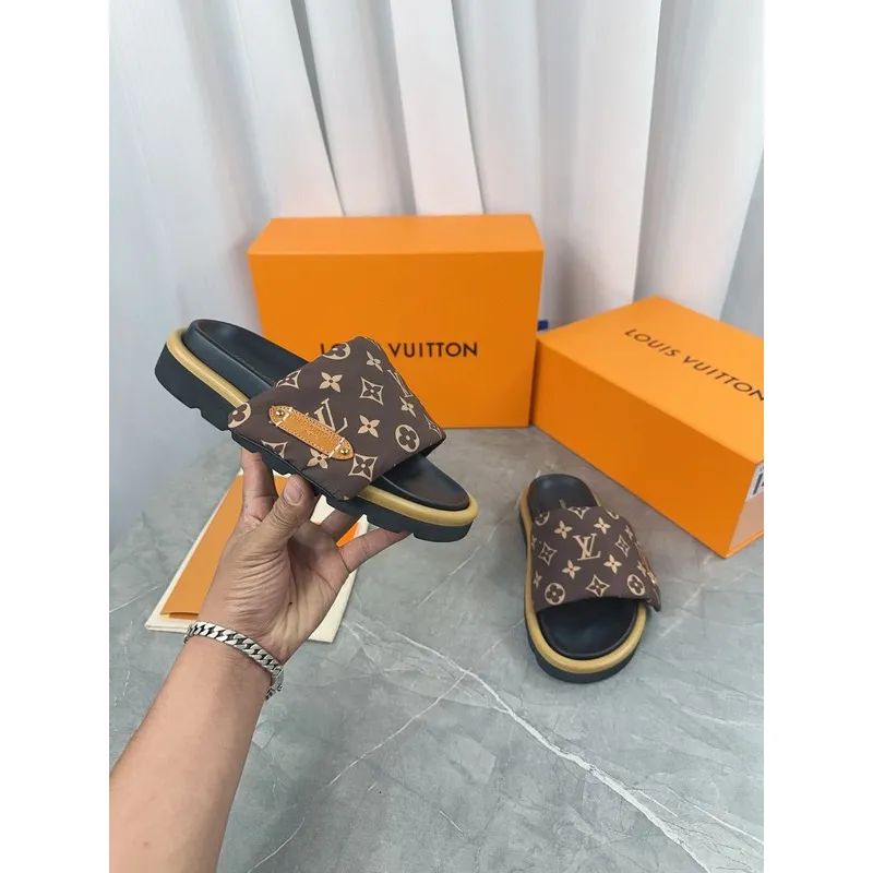 Louis Vuitton Shoes for Mens Louis Vuitton Slippers #A35175