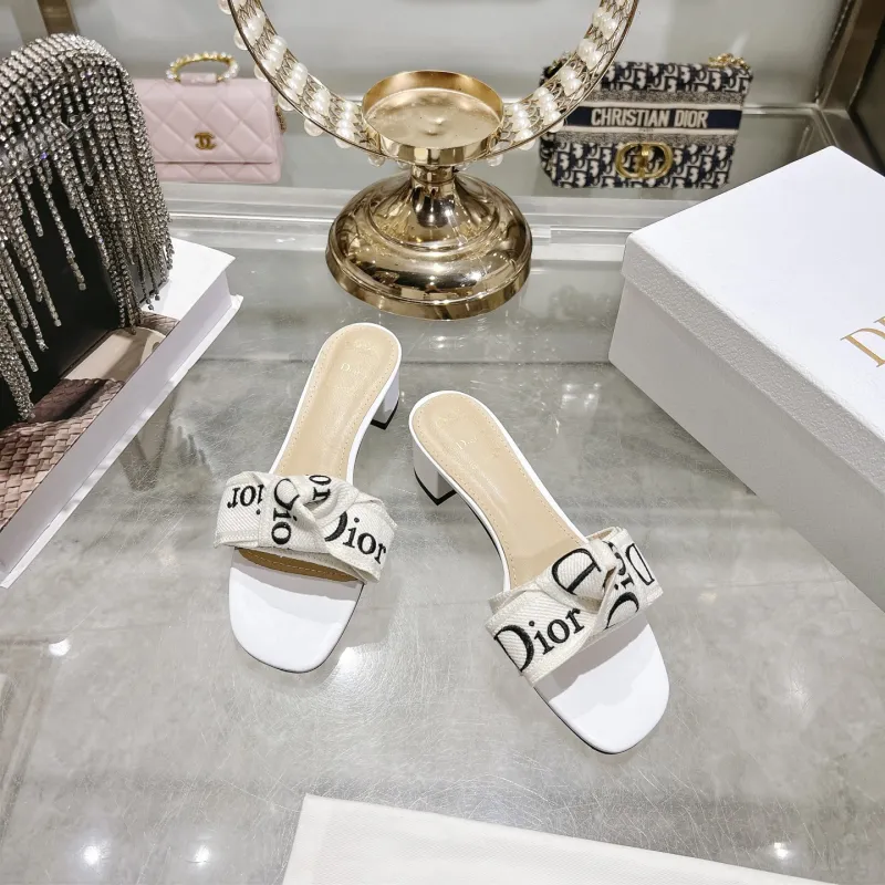 Dior Shoes for Dior Slippers for women Heel height:4cm #A65268 Dior Shoes for Dior Slippers for women Heel height:4cm #A65268
