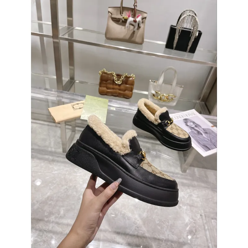 Gucci Shoes for Women Gucci Boots snow boots heel height:3cm #A58288 Gucci Shoes for Women Gucci Boots snow boots heel height:3cm #A58288