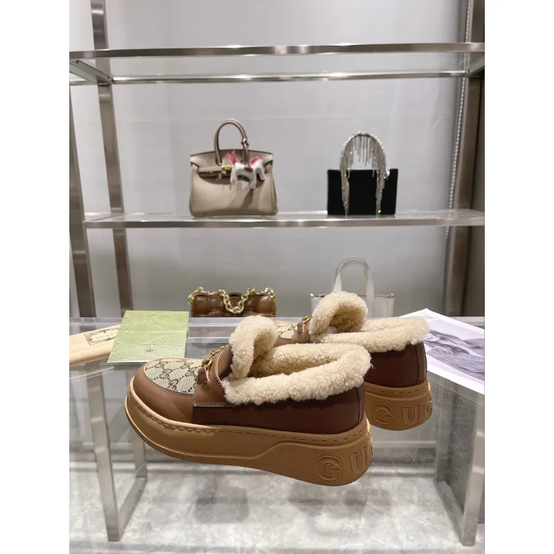 Gucci Shoes for Women Gucci Boots snow boots heel height:3cm #A58289
