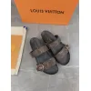 Louis Vuitton Brown Monogram Canvas Bom Dia Flat Slides #A50539