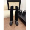 Chanel Knee - High Boots: Diverse Textures, Gold Chains, a Showcase of Luxe Creativity #A54193