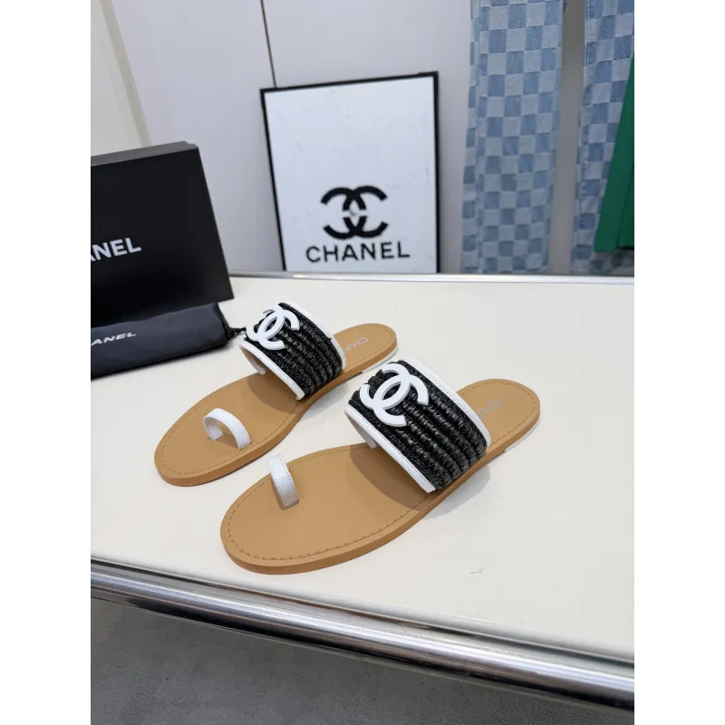 Chanel shoes for Womens Chanel slippers #A65137