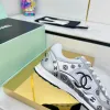 Chanel shoes for Womens Chanel Sneakers Les nouvelles cornes dargent de Chanel #A53236