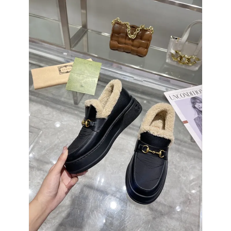 Gucci Shoes for Women Gucci Boots snow boots heel height:3cm #A58295 Gucci Shoes for Women Gucci Boots snow boots heel height:3cm #A58295