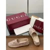 Gucci Shoes for Women Gucci Flats Horsebit GG Canvas espadrilles in burgundy #A49568