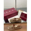 Gucci Shoes for Women Gucci Flats Horsebit GG Canvas espadrilles in burgundy #A49568