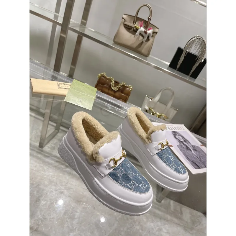 Gucci Shoes for Women Gucci Boots snow boots heel height:3cm #A58293