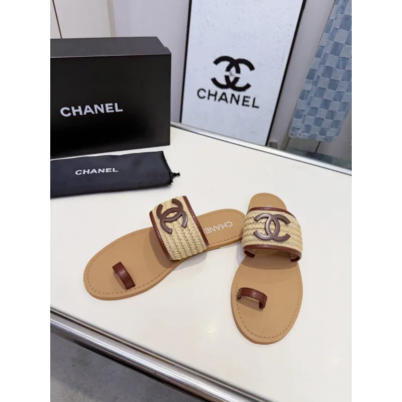 Chanel shoes for Womens Chanel slippers #A65138