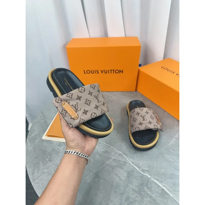Louis Vuitton Shoes for Mens Louis Vuitton Slippers #A35186 Louis Vuitton Shoes for Mens Louis Vuitton Slippers #A35186
