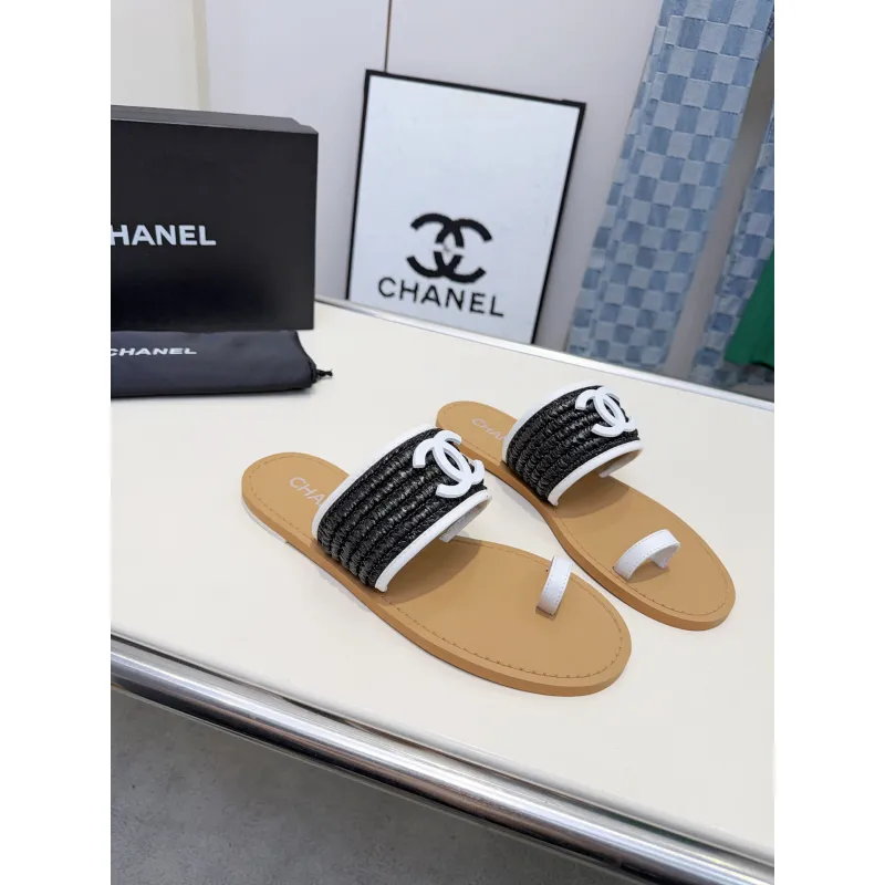 Chanel shoes for Womens Chanel slippers #A65137