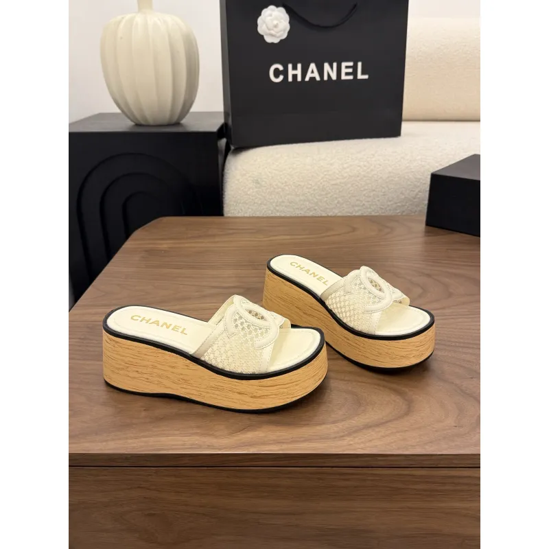 Chanel shoes for Womens Chanel slippers #A65223