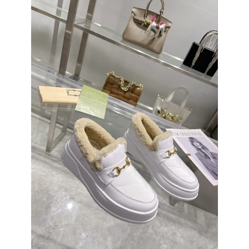 Gucci Shoes for Women Gucci Boots snow boots heel height:3cm #A58296