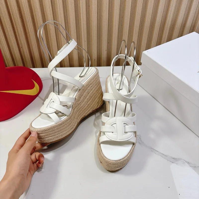 D-ior Shoes for  women 2025 platform sandals Heel height:9.5cm #A53220