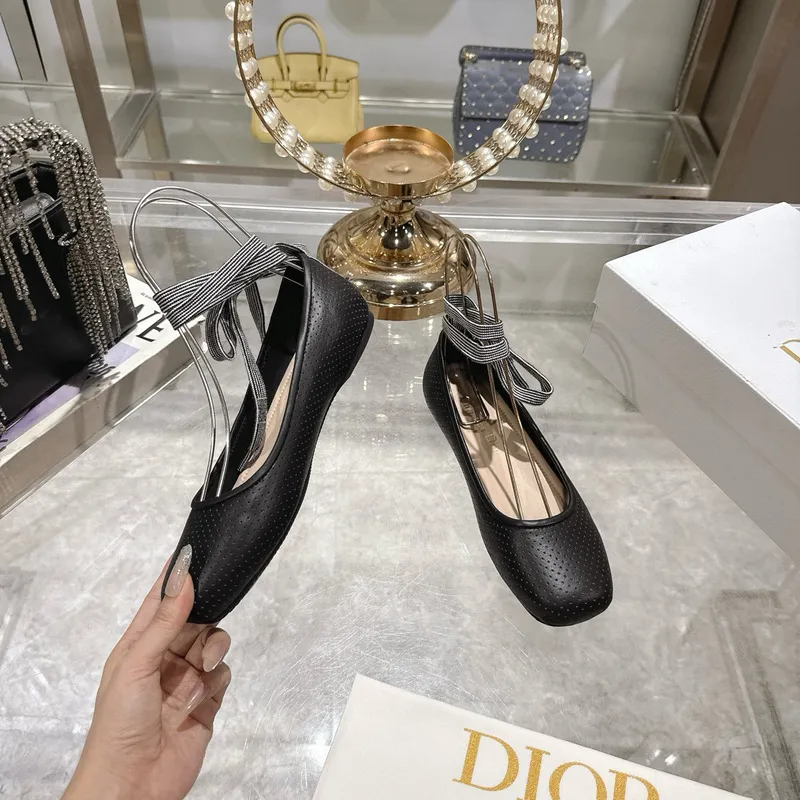 D-ior Shoes 25 Spring and Summer New Ribbon Womens Shoes #A53178 D-ior Shoes 25 Spring and Summer New Ribbon Womens Shoes #A53178