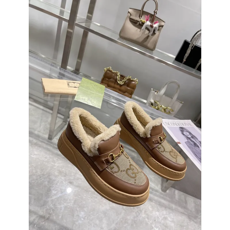 Gucci Shoes for Women Gucci Boots snow boots heel height:3cm #A58291 Gucci Shoes for Women Gucci Boots snow boots heel height:3cm #A58291