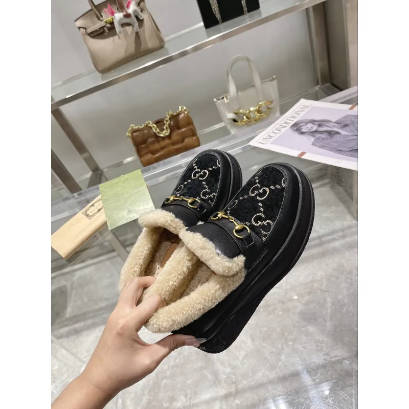 Gucci Shoes for Women Gucci Boots snow boots heel height:3cm #A58287 Gucci Shoes for Women Gucci Boots snow boots heel height:3cm #A58287