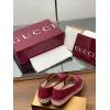Gucci Shoes for Women Gucci Flats Horsebit GG Canvas espadrilles in burgundy #A49568