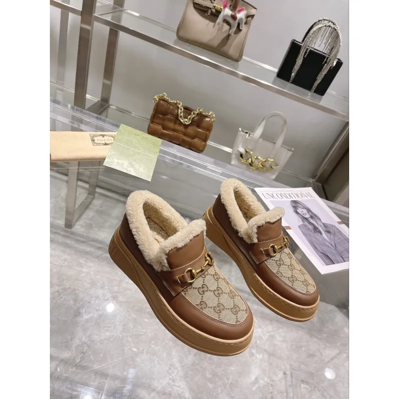 Gucci Shoes for Women Gucci Boots snow boots heel height:3cm #A58289