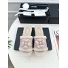 Chanel shoes for Womens Camellia Platform Slippers Heel Height:4cm #A54029