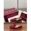 Gucci Shoes for Women Gucci Flats Horsebit GG Canvas espadrilles in burgundy #A49568