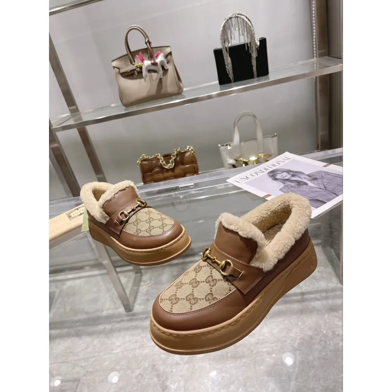 Gucci Shoes for Women Gucci Boots snow boots heel height:3cm #A58289