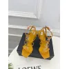 YSL Shoes for Womens Stunning YSL Yellow Patent Leather Strappy High - Heel Sandals Heel height:10.5cm #A54191