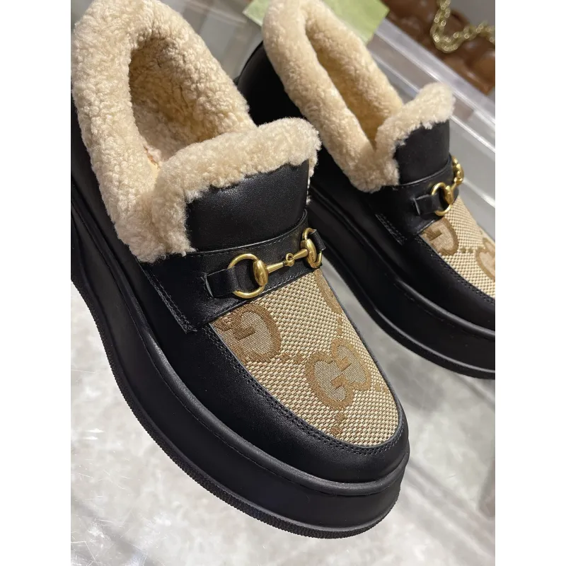 Gucci Shoes for Women Gucci Boots snow boots heel height:3cm #A58290 Gucci Shoes for Women Gucci Boots snow boots heel height:3cm #A58290