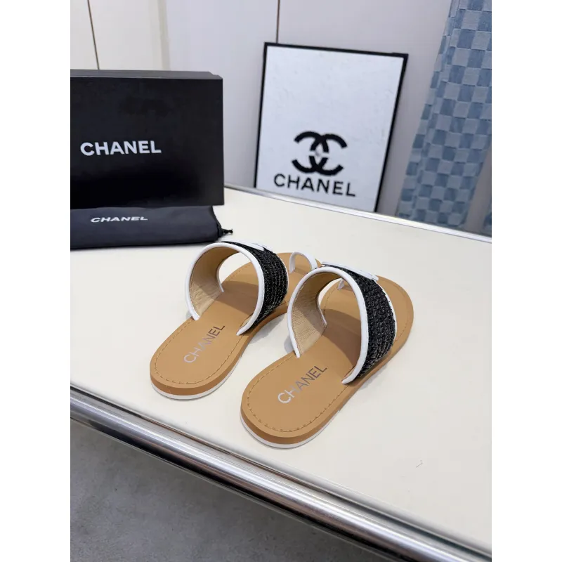 Chanel shoes for Womens Chanel slippers #A65137