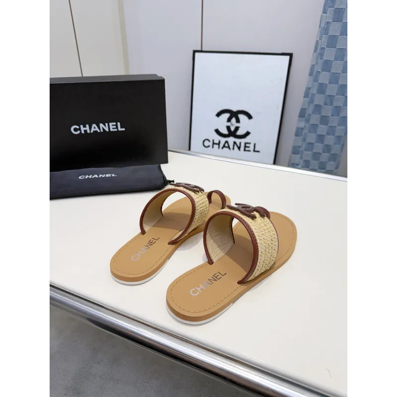Chanel shoes for Womens Chanel slippers #A65138