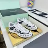 Chanel shoes for Womens Chanel Sneakers Les nouvelles cornes dargent de Chanel #A53236