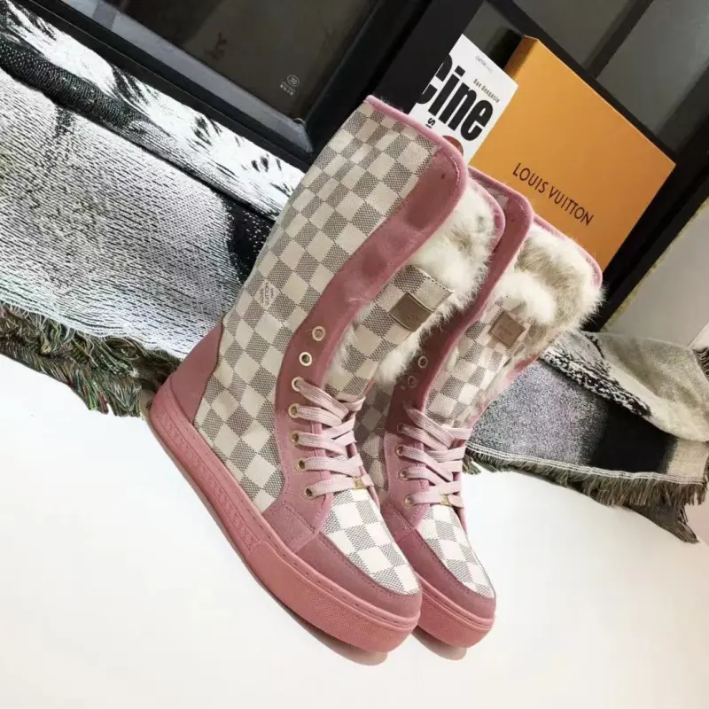 Louis Vuitton Fur Boots for Women Black/Red/Navy/Brown/White/Green Size 35-42 #A61354