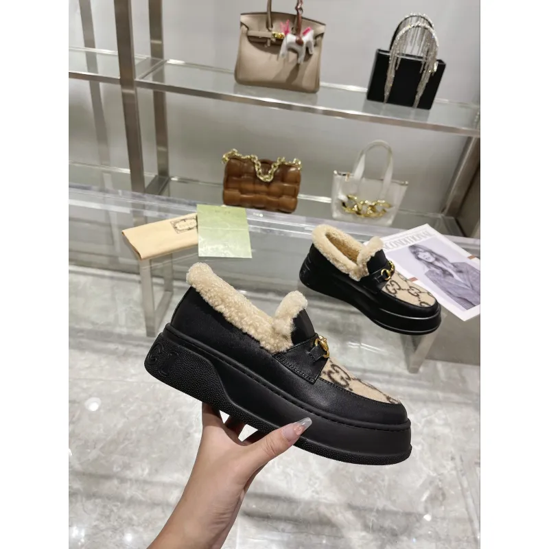 Gucci Shoes for Women Gucci Boots snow boots heel height:3cm #A58292