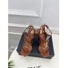 YSL Shoes for Womens Stunning YSL Yellow Patent Leather Strappy High - Heel Sandals Heel height:10.5cm #A54191