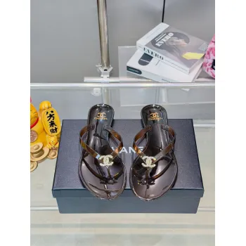 Chanel Jelly Flip Flops TPU Waterproof Beach Sandals #A65287