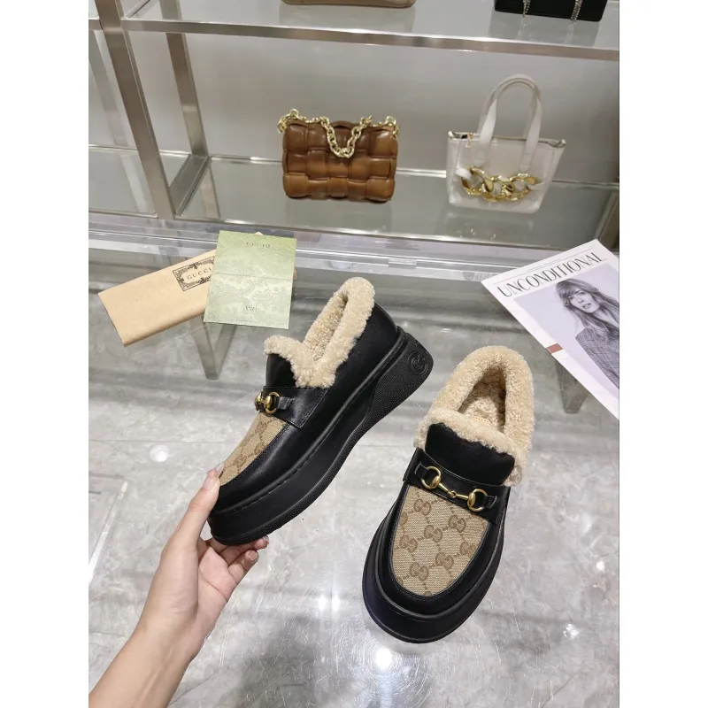 Gucci Shoes for Women Gucci Boots snow boots heel height:3cm #A58288 Gucci Shoes for Women Gucci Boots snow boots heel height:3cm #A58288