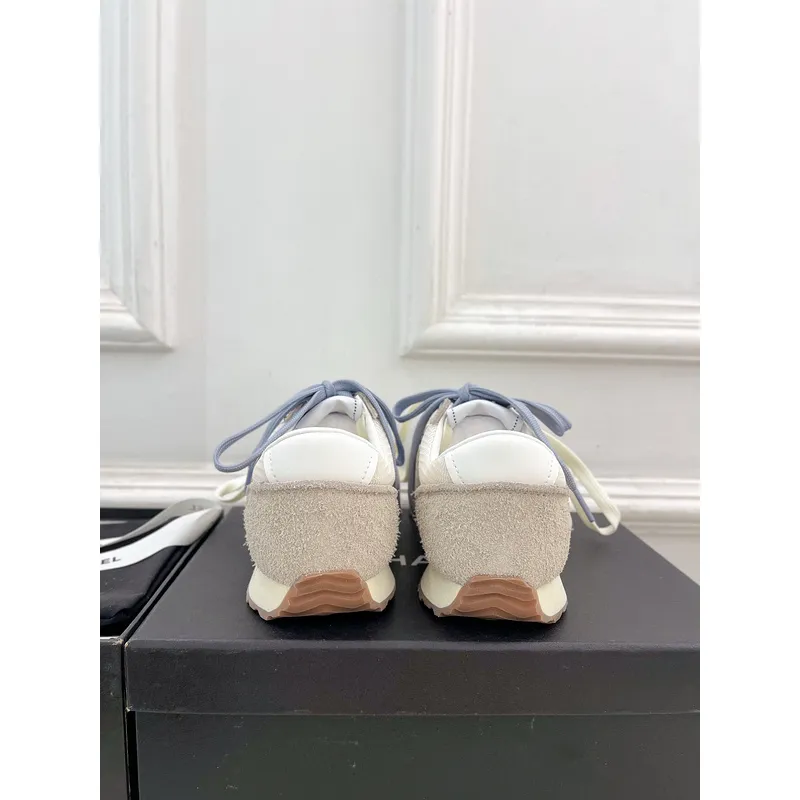 Chanel shoes for Womens Chanel Fabric and Suede Calfskin Sneakers #A54028