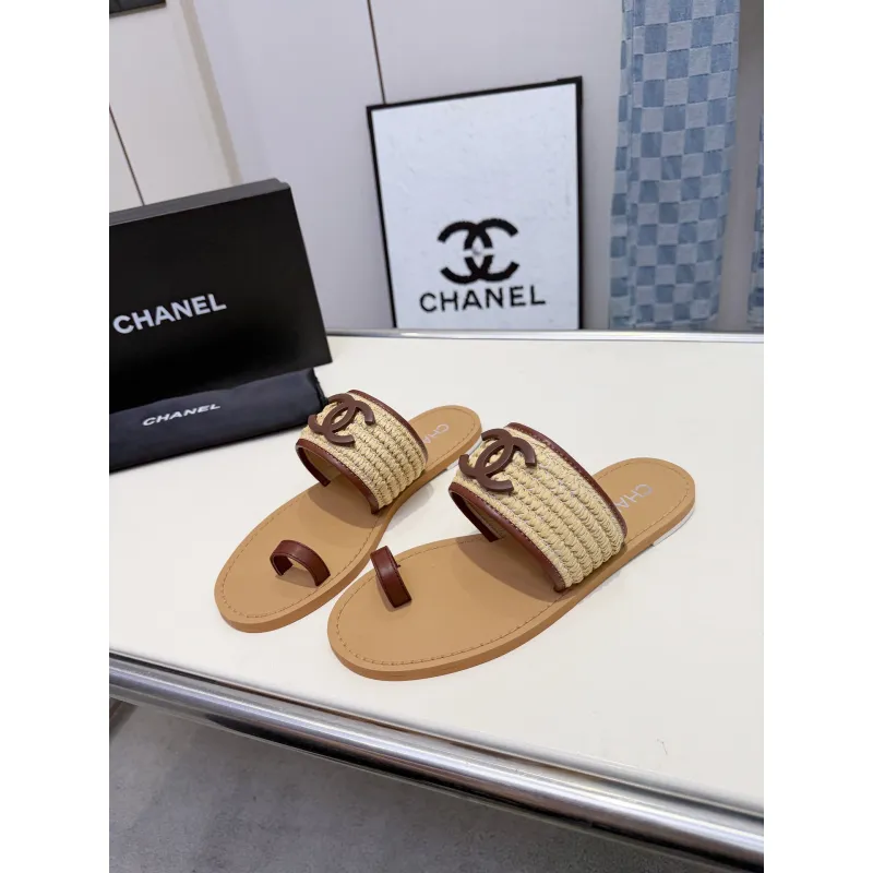 Chanel shoes for Womens Chanel slippers #A65138