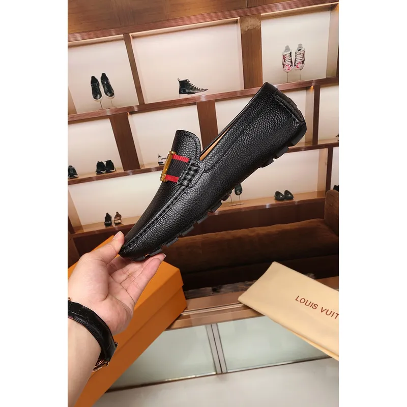 LV leather Shoes for MEN black #999849